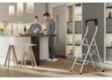 Hailo K75 ComfortLine ergonomische Stahl-Trittleiter 3 Stufen