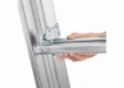 Hailo Sprossenschiebeleiter S110 Pro mit innovativen 3 Dreh-Stufen mit großer Standfläche 3x12 Sprossen