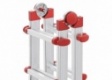 Hailo Aluminium Multifunktionsleiter M80 4x3 Sprossen