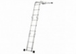 Hailo ProfiStep® Gelenkleiter M60 mit Plattform 4x3 Sprossen