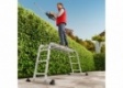 Hailo ProfiStep® Gelenkleiter M60 mit Plattform 4x3 Sprossen