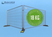 BAUZAUNWELT 10er Set 18 kg EUTOP Profi - Betonfuß und Verbinder