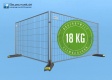BAUZAUNWELT 20er Set 18 kg Mobilzaun - Betonfuß und Verbinder