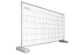 BAUZAUNWELT 11 kg - Eckverstärkung - 3,5 x 2,0 m Mobilzaun eco