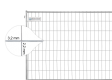 BAUZAUNWELT 11 kg - Eckverstärkung - 3,5 x 2,0 m Mobilzaun eco