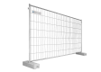 BAUZAUNWELT 11 kg - Eckverstärkung - 3,5 x 2,0 m Mobilzaun eco