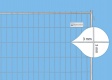 BAUZAUNWELT 13 kg 3,5 x 2,0 m Mobilzaun EUTOP - stabil - Draht 3 mm