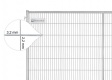 BAUZAUNWELT 15,5 kg Anti Climb 3,5 x 2,0 m Mobilzaun - Masche 43 x 262 mm - stabil