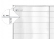 BAUZAUNWELT 15,5 kg Anti Climb 3,5 x 2,0 m Mobilzaun - Masche 43 x 262 mm - stabil