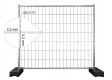 15er Set Mobilzaun 2,20m x 2,00m 11 kg extra stabil - 16 kg PE Fuß