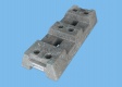 BAUZAUNWELT 10er Set 13 kg Mobilzaun - Betonfuß und Verbinder