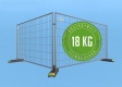 BAUZAUNWELT 20er Set 18 kg Mobilzaun - Betonfuß und Verbinder