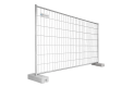 BAUZAUNWELT 20er Set 18 kg Mobilzaun - Betonfuß und Verbinder