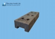 BAUZAUNWELT 5er Set 14 kg Mobilzaun - Betonfuß und Verbinder