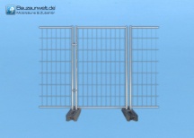Bauzaun Lauftor 1,20 x 2,00 m - für alle gängigen Mobilzäune mit 2 m Höhe