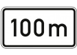 Verkehrszeichen In 100 m